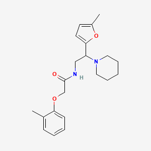 N-[2-(5-methylfuran-2-yl)-2-(piperidin-1-yl)ethyl]-2-(2-methylphenoxy)acetamide