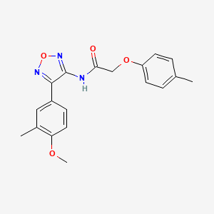 N-[4-(4-methoxy-3-methylphenyl)-1,2,5-oxadiazol-3-yl]-2-(4-methylphenoxy)acetamide