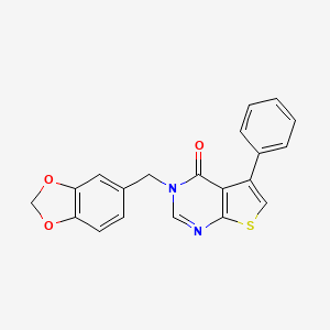 3-(1,3-benzodioxol-5-ylmethyl)-5-phenylthieno[2,3-d]pyrimidin-4(3H)-one