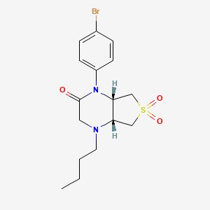 molecular formula C16H21BrN2O3S B11324955 Rel-(4AR,7AS)-1-(4-bromophenyl)-4-butylhexahydrothieno[3,4-B]pyrazin-2(1H)-one 6,6-dioxide CAS No. 1175929-20-0