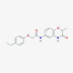 2-(4-ethylphenoxy)-N-(2-methyl-3-oxo-3,4-dihydro-2H-1,4-benzoxazin-6-yl)acetamide