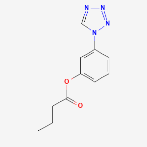 molecular formula C11H12N4O2 B11324978 3-(1H-tetrazol-1-yl)phenyl butanoate 