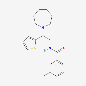 N-[2-(azepan-1-yl)-2-(thiophen-2-yl)ethyl]-3-methylbenzamide