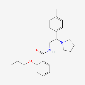 N-[2-(4-methylphenyl)-2-(pyrrolidin-1-yl)ethyl]-2-propoxybenzamide