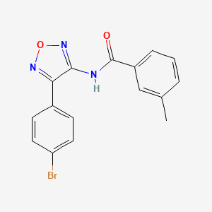 N-[4-(4-bromophenyl)-1,2,5-oxadiazol-3-yl]-3-methylbenzamide