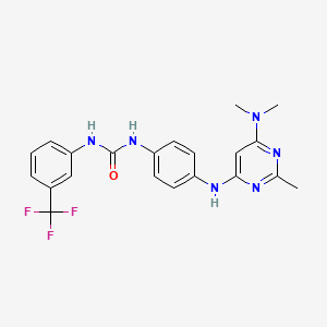 1-(4-((6-(Dimethylamino)-2-methylpyrimidin-4-yl)amino)phenyl)-3-(3-(trifluoromethyl)phenyl)urea