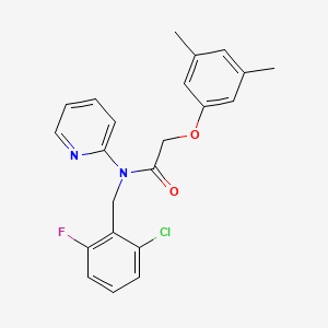 N-(2-chloro-6-fluorobenzyl)-2-(3,5-dimethylphenoxy)-N-(pyridin-2-yl)acetamide