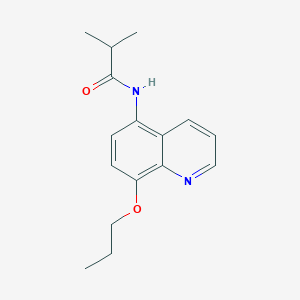 molecular formula C16H20N2O2 B11325107 2-methyl-N-(8-propoxyquinolin-5-yl)propanamide 