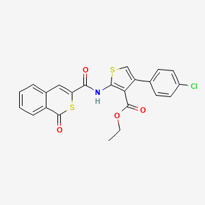 molecular formula C23H16ClNO4S2 B11325119 ethyl 4-(4-chlorophenyl)-2-{[(1-oxo-1H-isothiochromen-3-yl)carbonyl]amino}thiophene-3-carboxylate 