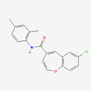 7-chloro-N-(2,4-dimethylphenyl)-1-benzoxepine-4-carboxamide