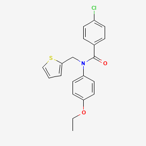 4-chloro-N-(4-ethoxyphenyl)-N-(thiophen-2-ylmethyl)benzamide