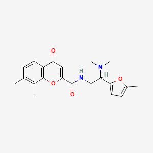 N-[2-(dimethylamino)-2-(5-methylfuran-2-yl)ethyl]-7,8-dimethyl-4-oxo-4H-chromene-2-carboxamide