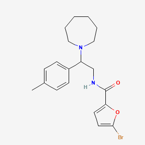 molecular formula C20H25BrN2O2 B11325181 N-[2-(azepan-1-yl)-2-(4-methylphenyl)ethyl]-5-bromofuran-2-carboxamide 