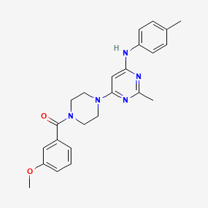 6-[4-(3-methoxybenzoyl)piperazin-1-yl]-2-methyl-N-(4-methylphenyl)pyrimidin-4-amine