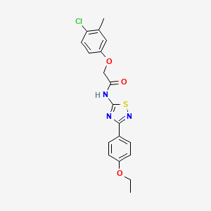 2-(4-chloro-3-methylphenoxy)-N-[3-(4-ethoxyphenyl)-1,2,4-thiadiazol-5-yl]acetamide