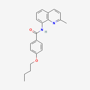 4-butoxy-N-(2-methylquinolin-8-yl)benzamide