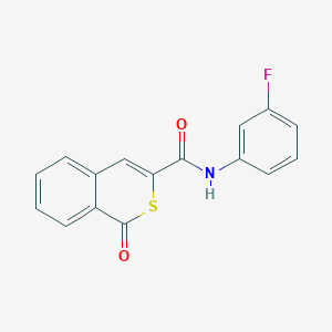 N-(3-fluorophenyl)-1-oxo-1H-isothiochromene-3-carboxamide