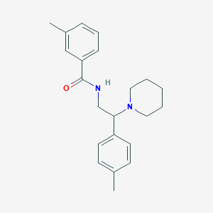 3-methyl-N-[2-(4-methylphenyl)-2-(piperidin-1-yl)ethyl]benzamide