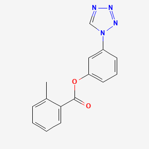 3-(1H-tetrazol-1-yl)phenyl 2-methylbenzoate