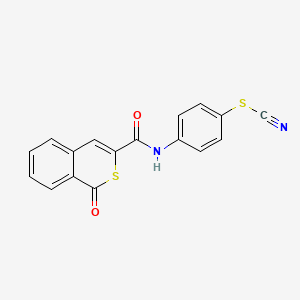 molecular formula C17H10N2O2S2 B11325329 4-{[(1-oxo-1H-isothiochromen-3-yl)carbonyl]amino}phenyl thiocyanate 