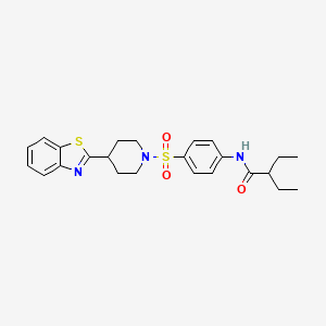 N-(4-{[4-(1,3-benzothiazol-2-yl)piperidin-1-yl]sulfonyl}phenyl)-2-ethylbutanamide