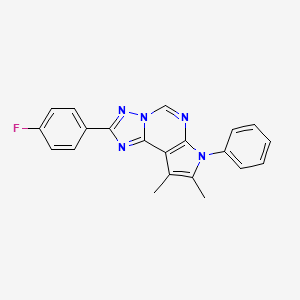 2-(4-fluorophenyl)-8,9-dimethyl-7-phenyl-7H-pyrrolo[3,2-e][1,2,4]triazolo[1,5-c]pyrimidine