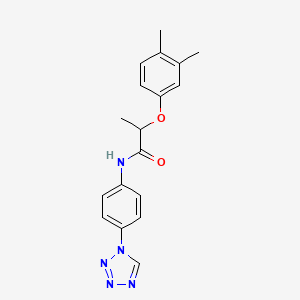 2-(3,4-dimethylphenoxy)-N-[4-(1H-tetrazol-1-yl)phenyl]propanamide