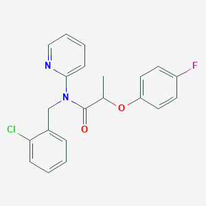 N-(2-chlorobenzyl)-2-(4-fluorophenoxy)-N-(pyridin-2-yl)propanamide