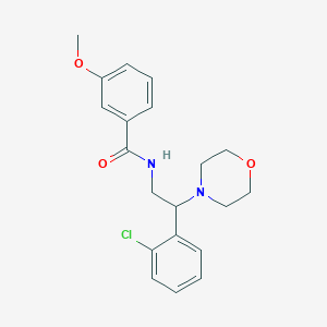 N-[2-(2-chlorophenyl)-2-(morpholin-4-yl)ethyl]-3-methoxybenzamide