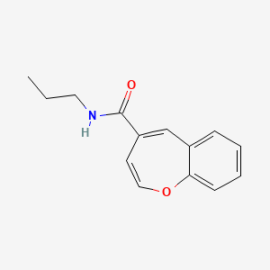 molecular formula C14H15NO2 B11325565 N-propyl-1-benzoxepine-4-carboxamide 