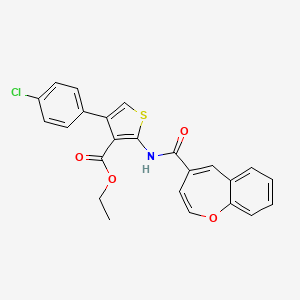 Ethyl 2-[(1-benzoxepin-4-ylcarbonyl)amino]-4-(4-chlorophenyl)thiophene-3-carboxylate