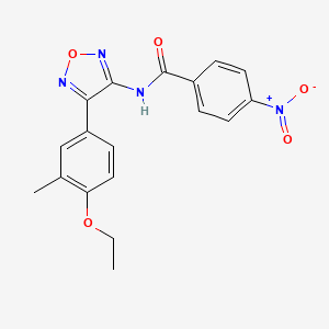 N-[4-(4-ethoxy-3-methylphenyl)-1,2,5-oxadiazol-3-yl]-4-nitrobenzamide