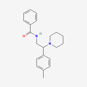 N-[2-(4-methylphenyl)-2-(piperidin-1-yl)ethyl]benzamide