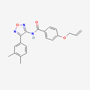 N-[4-(3,4-dimethylphenyl)-1,2,5-oxadiazol-3-yl]-4-(prop-2-en-1-yloxy)benzamide