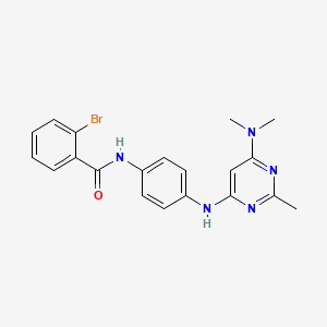 2-bromo-N-(4-{[6-(dimethylamino)-2-methylpyrimidin-4-yl]amino}phenyl)benzamide