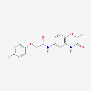 molecular formula C18H18N2O4 B11325618 N-(2-methyl-3-oxo-3,4-dihydro-2H-1,4-benzoxazin-6-yl)-2-(4-methylphenoxy)acetamide 