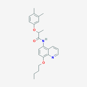 N-(8-butoxyquinolin-5-yl)-2-(3,4-dimethylphenoxy)propanamide