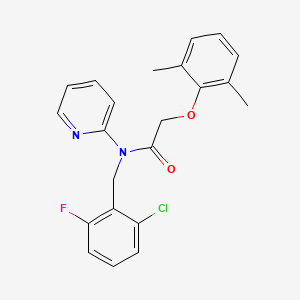 N-(2-chloro-6-fluorobenzyl)-2-(2,6-dimethylphenoxy)-N-(pyridin-2-yl)acetamide