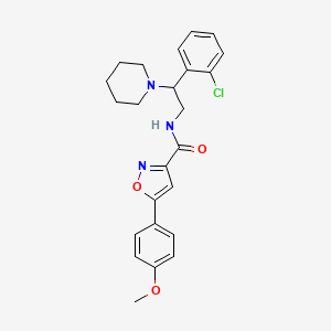 N-[2-(2-chlorophenyl)-2-(piperidin-1-yl)ethyl]-5-(4-methoxyphenyl)-1,2-oxazole-3-carboxamide