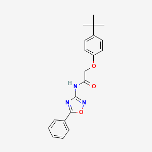 2-(4-tert-butylphenoxy)-N-(5-phenyl-1,2,4-oxadiazol-3-yl)acetamide