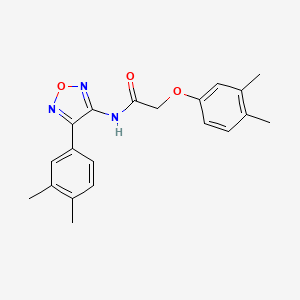 molecular formula C20H21N3O3 B11325668 2-(3,4-dimethylphenoxy)-N-[4-(3,4-dimethylphenyl)-1,2,5-oxadiazol-3-yl]acetamide 