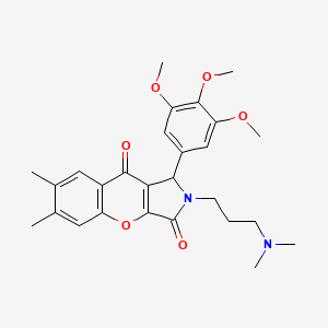 2-[3-(Dimethylamino)propyl]-6,7-dimethyl-1-(3,4,5-trimethoxyphenyl)-1,2-dihydrochromeno[2,3-c]pyrrole-3,9-dione