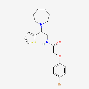 molecular formula C20H25BrN2O2S B11325746 N-[2-(azepan-1-yl)-2-(thiophen-2-yl)ethyl]-2-(4-bromophenoxy)acetamide 