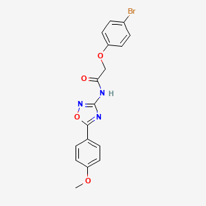 2-(4-bromophenoxy)-N-[5-(4-methoxyphenyl)-1,2,4-oxadiazol-3-yl]acetamide