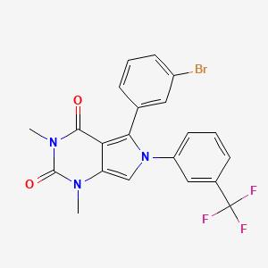 5-(3-bromophenyl)-1,3-dimethyl-6-[3-(trifluoromethyl)phenyl]-1H-pyrrolo[3,4-d]pyrimidine-2,4(3H,6H)-dione