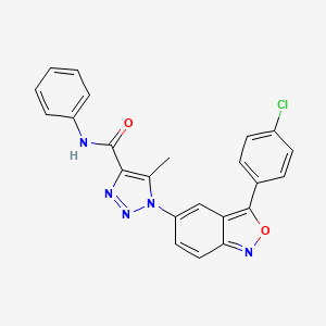 1-[3-(4-chlorophenyl)-2,1-benzoxazol-5-yl]-5-methyl-N-phenyl-1H-1,2,3-triazole-4-carboxamide