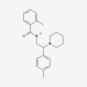 2-methyl-N-[2-(4-methylphenyl)-2-(piperidin-1-yl)ethyl]benzamide