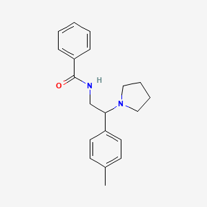 N-[2-(4-methylphenyl)-2-(pyrrolidin-1-yl)ethyl]benzamide