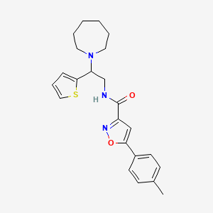 N-[2-(azepan-1-yl)-2-(thiophen-2-yl)ethyl]-5-(4-methylphenyl)-1,2-oxazole-3-carboxamide