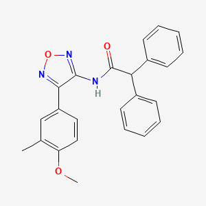 N-[4-(4-methoxy-3-methylphenyl)-1,2,5-oxadiazol-3-yl]-2,2-diphenylacetamide